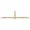 Ekena Millwork Eugene Rough Sawn Timber Gable Bracket, Douglas Fir, 96"W x 24"H x 2"D x 4"F, 6/12 Pitch GBW096X24X0204EUG00RDF - alternate 1